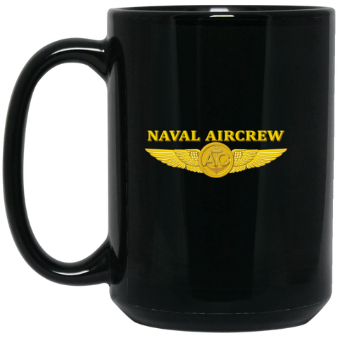 Aircrew 3 Black Mug - 15oz