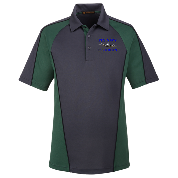 Fly Navy P-3 1 Harriton Colorblock Polo