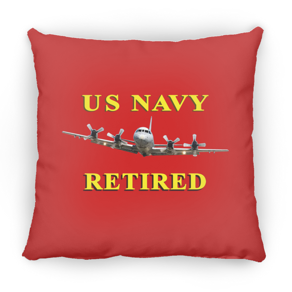 Navy Retired 1 Pillow - Small Square