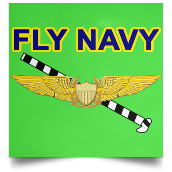 Fly Navy Tailhook 3 Poster - Square