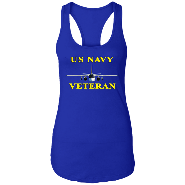 Navy Vet 3 Ladies' Ideal Racerback Tank