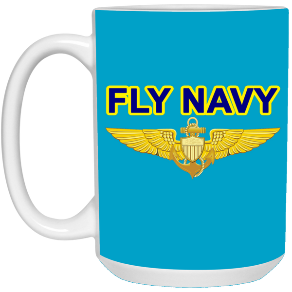 Fly Navy Aviator Mug - 15oz