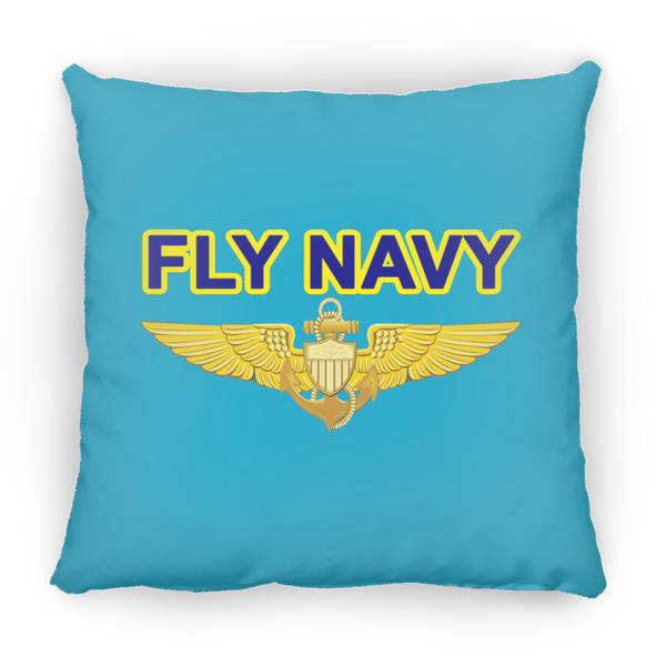 Fly Navy Aviator Pillow - Large Square