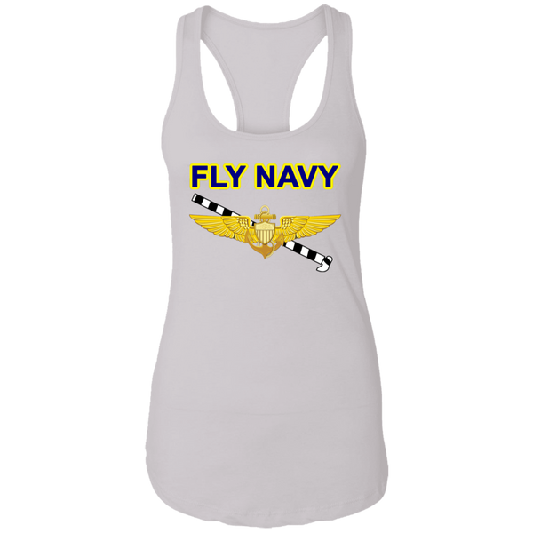 Fly Navy Tailhook 1 Ladies' Ideal Racerback Tank