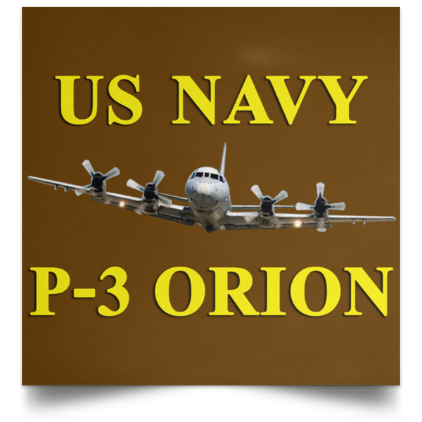 US Navy P-3 3 Poster - Square