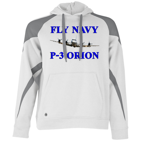 Fly Navy P-3 1 Athletic Colorblock Fleece Hoodie