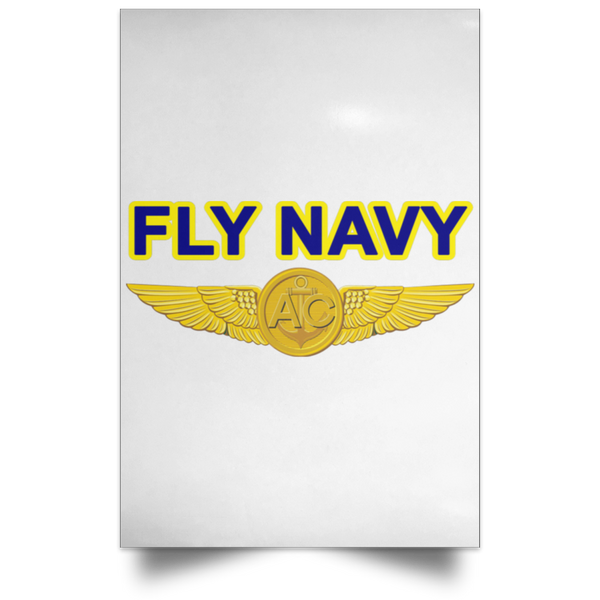 Fly Navy Aircrew Poster - Portrait