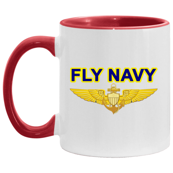 Fly Navy Aviator Accent Mug - 11oz