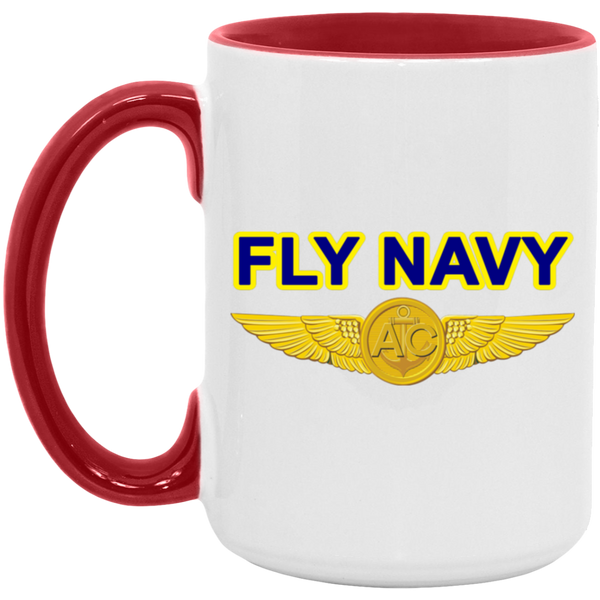 Fly Navy Aircrew Accent Mug - 15oz