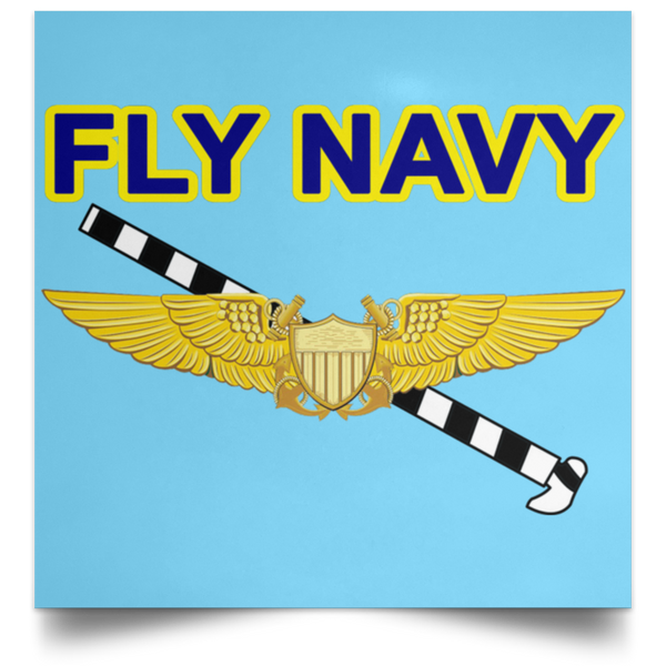 Fly Navy Tailhook 3 Poster - Square