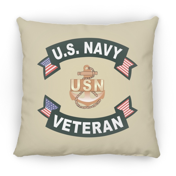 Navy Vet 1 Pillow - Large Square