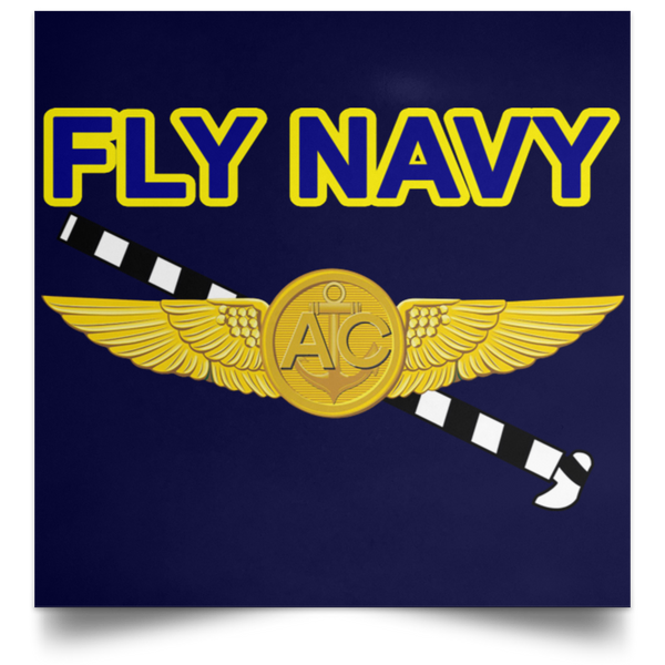 Fly Navy Tailhook 2 Poster - Square