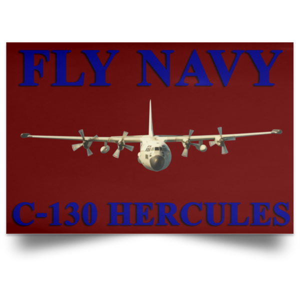 Fly Navy C-130 1 Poster - Landscape