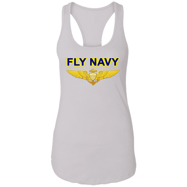 Fly Navy Aviator Ladies' Ideal Racerback Tank