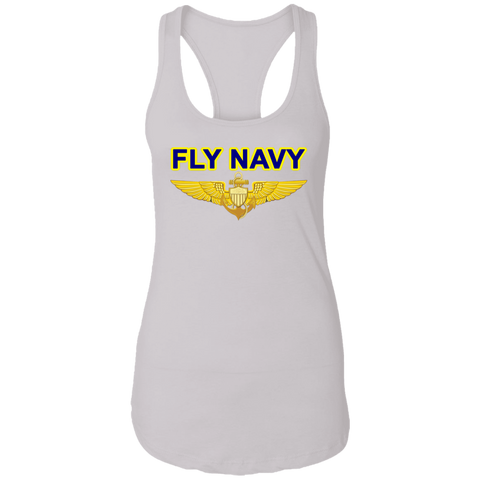 Fly Navy Aviator Ladies' Ideal Racerback Tank