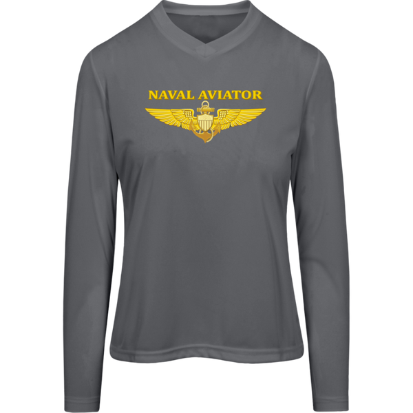 P-3C 2 Aviator Team 365 Ladies' Zone LS Tee