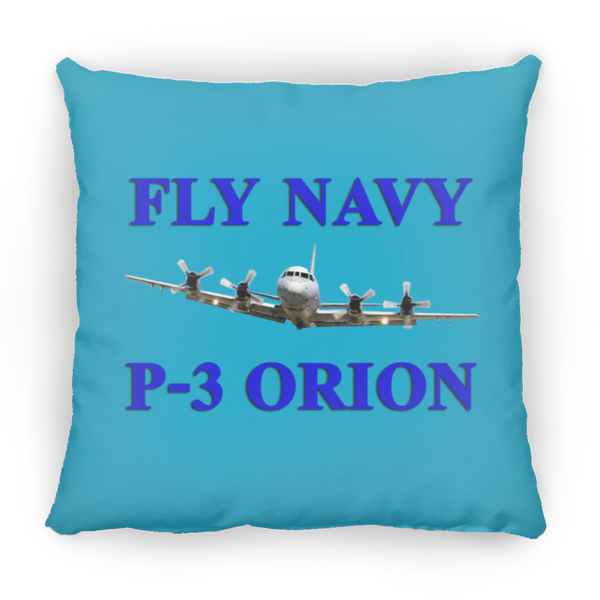 Fly Navy P-3 1 Pillow - Medium Square