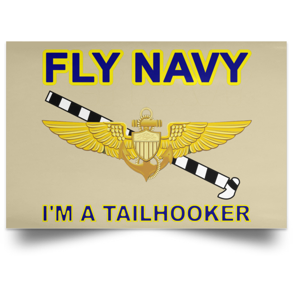 Fly Navy Tailhooker 1 Poster - Landscape