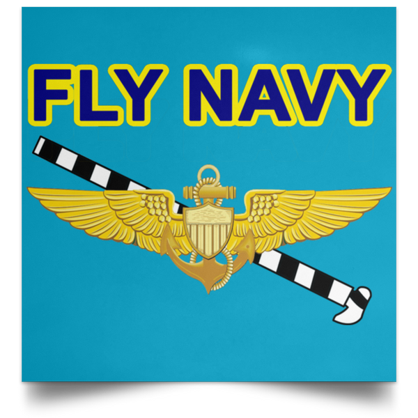 Fly Navy Tailhook 1 Poster - Square