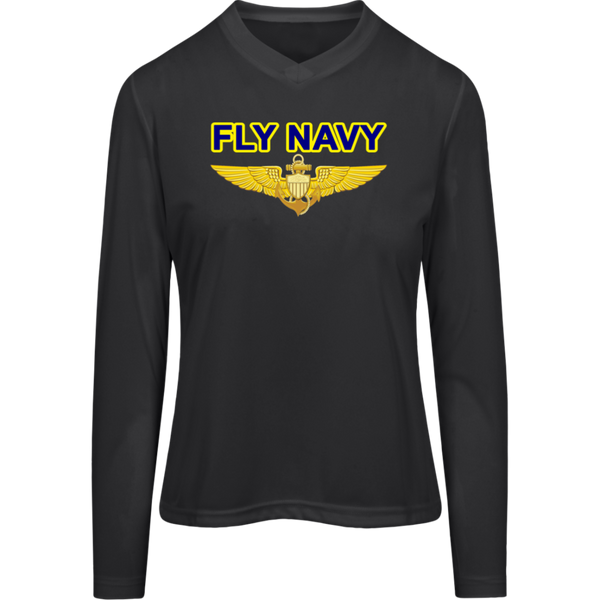 Fly Navy Aviator Team 365 Ladies' Zone LS Tee