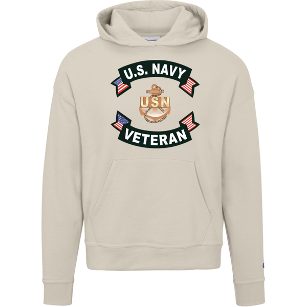 Navy Vet 1 Champion Ladies' Powerblend Hoodie