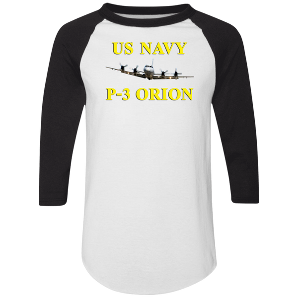 US Navy P-3 3 Colorblock Raglan Jersey