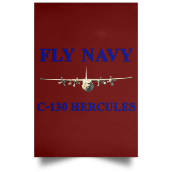 Fly Navy C-130 1 Poster - Portrait