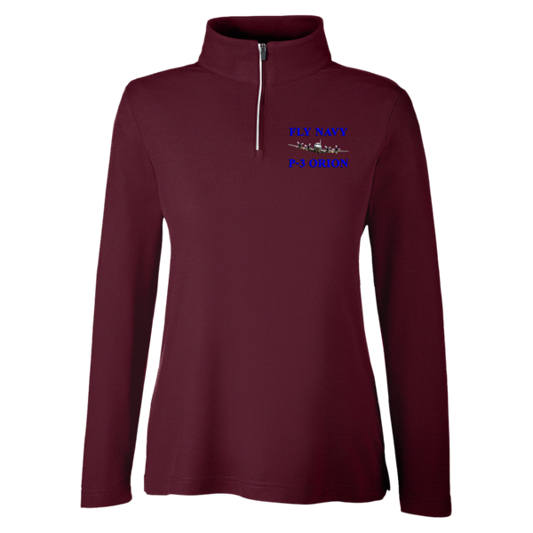 Fly Navy P-3 Core 365 Ladies' Fusion Quarter Zip