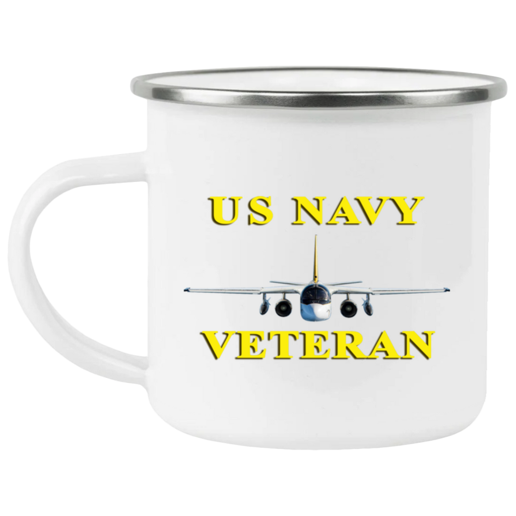 Navy Vet 3 Enamel Camping Mug