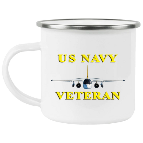 Navy Vet 3 Enamel Camping Mug