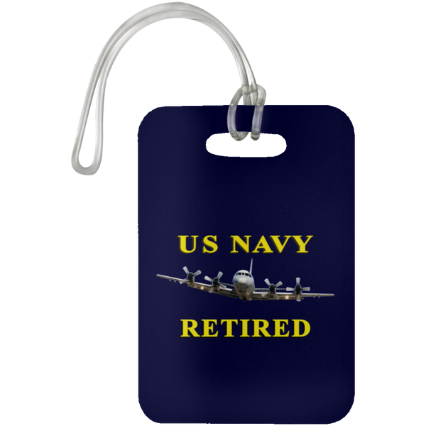 Navy Retired 1 Luggage Bag Tag