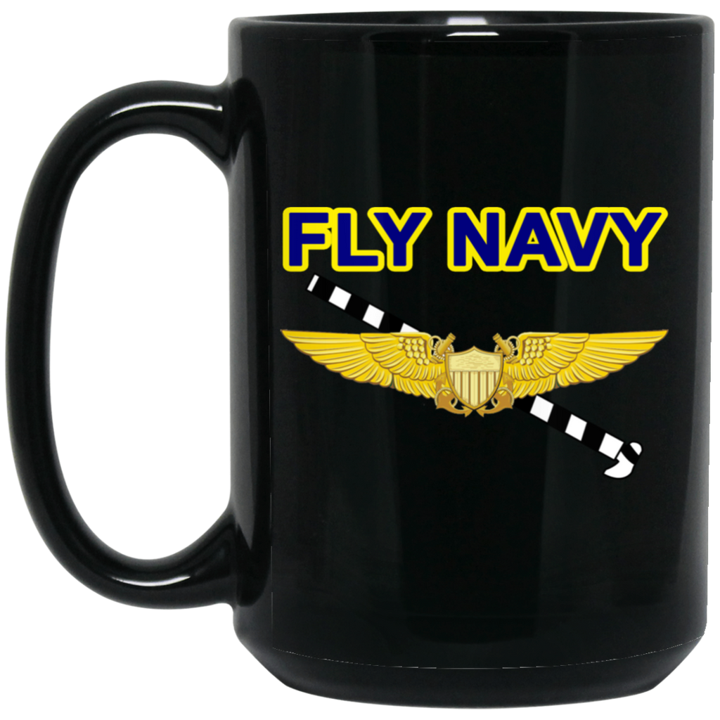 Fly Navy Tailhook 3 Black Mug - 15oz