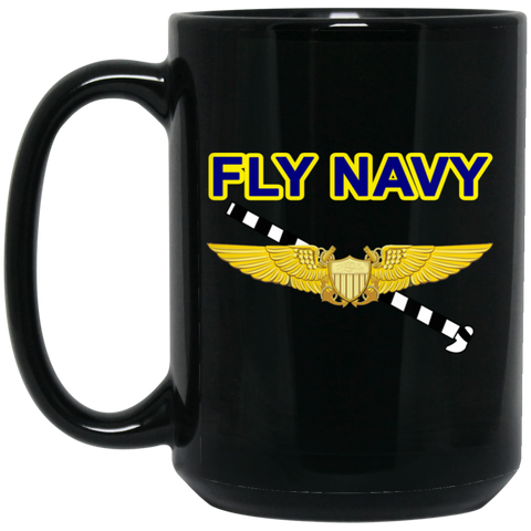 Fly Navy Tailhook 3 Black Mug - 15oz