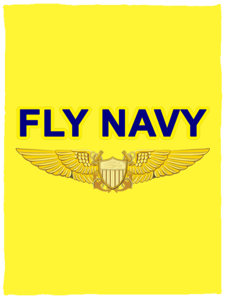 Fly Navy NFO Blanket - Cozy Plush Fleece 30x40