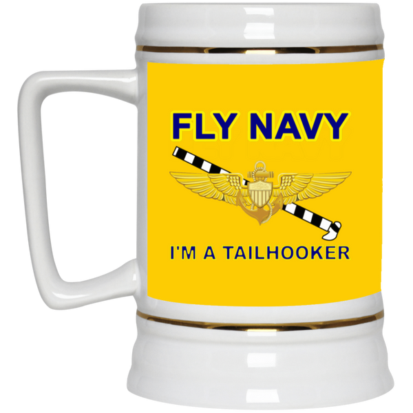 Fly Navy Tailhooker 1 Beer Stein - 22oz