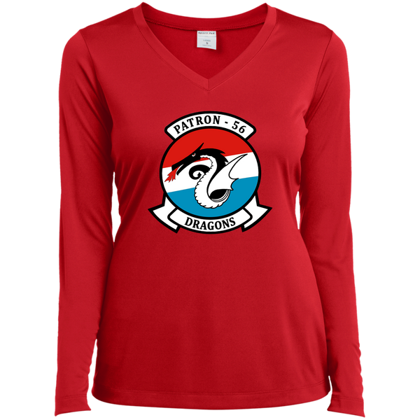 VP 56 1 Ladies’ LS Performance V-Neck Tee