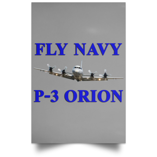 Fly Navy P-3 1 Poster - Portrait