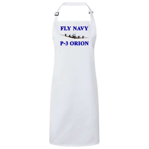 Fly Navy P-3 1 Unisex Bib Apron