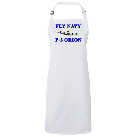 Fly Navy P-3 1 Unisex Bib Apron