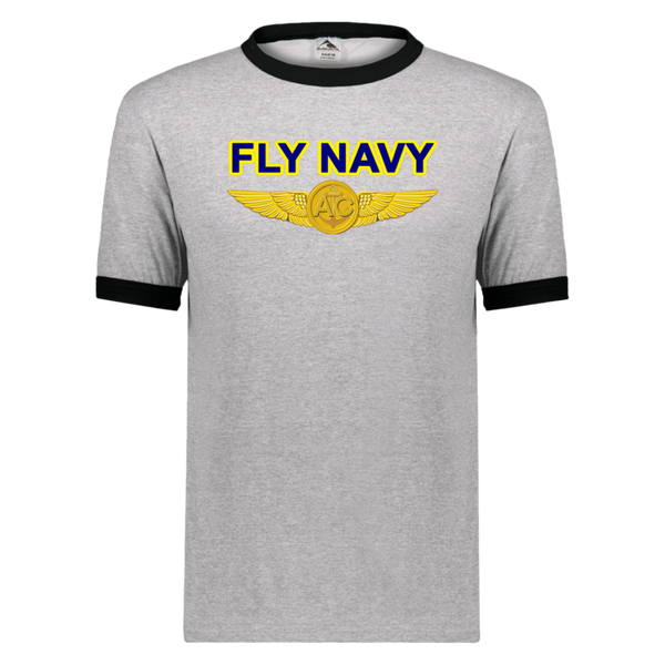 Fly Navy Aircrew Unisex Ringer Tee