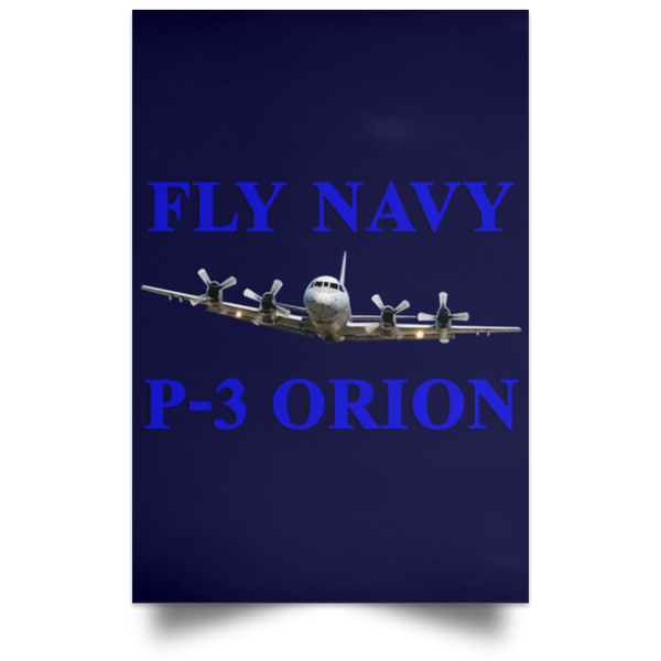 Fly Navy P-3 1 Poster - Portrait