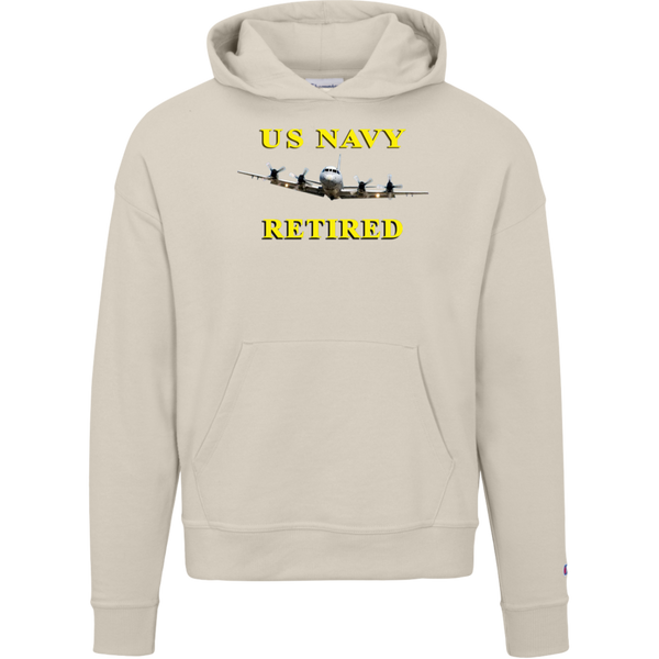 Navy Retired 1 Champion Ladies' Powerblend Hoodie