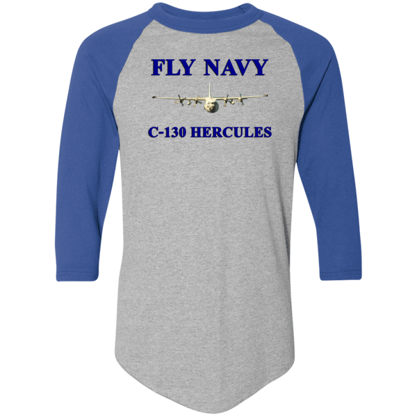 Fly Navy C-130 1 Colorblock Raglan Jersey