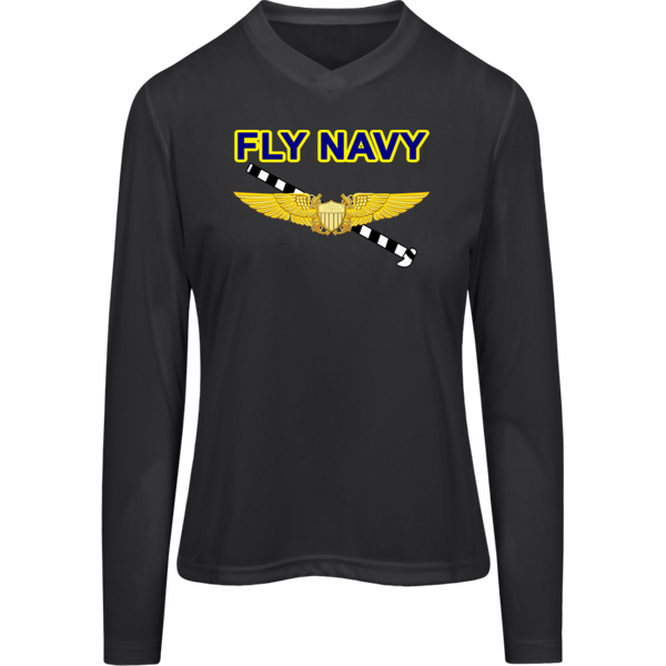 Fly Navy Tailhook 3 Team 365 Ladies' Zone LS Tee