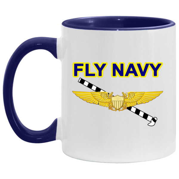 Fly Navy Tailhook 3 Accent Mug - 11oz