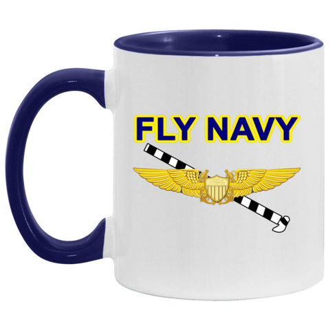 Fly Navy Tailhook 3 Accent Mug - 11oz