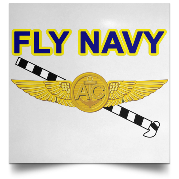 Fly Navy Tailhook 2 Poster - Square