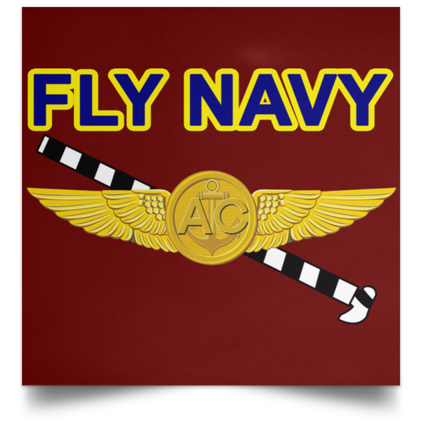 Fly Navy Tailhook 2 Poster - Square