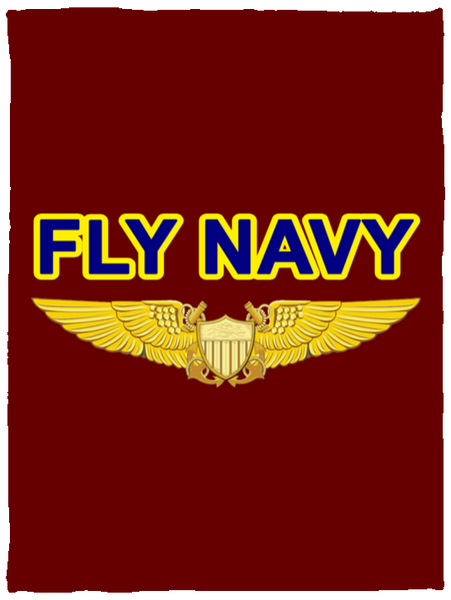 Fly Navy NFO Blanket - Cozy Plush Fleece 30x40