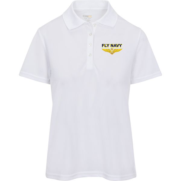 Fly Navy Aviator Ladies' Core 365 Origin Pique Polo